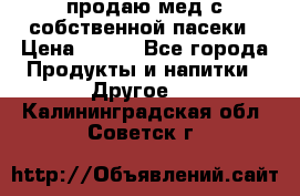 продаю мед с собственной пасеки › Цена ­ 250 - Все города Продукты и напитки » Другое   . Калининградская обл.,Советск г.